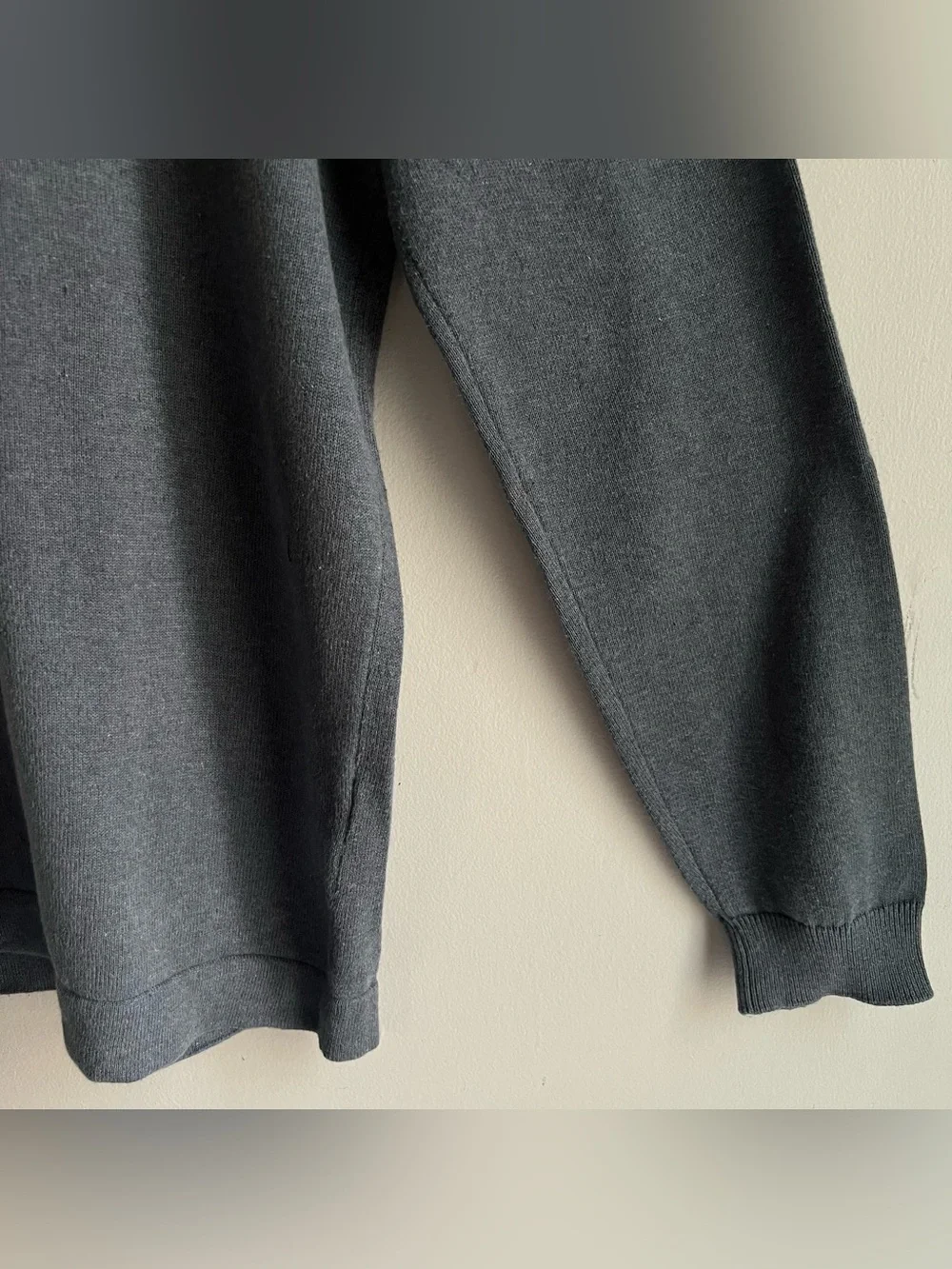 Springfield Men’s Colorblock Crew Neck Sweater Navy & Blue Cotton Size Large